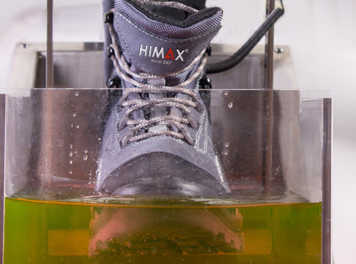 testing waterproof work boots and waterproof work shoes